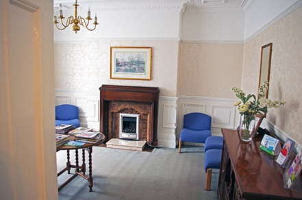 Waiting room at Westgate Dental Practice in Newcastle-Upon-Tyne
